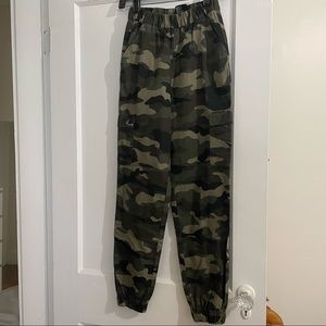 Army Green Cargo Joggers